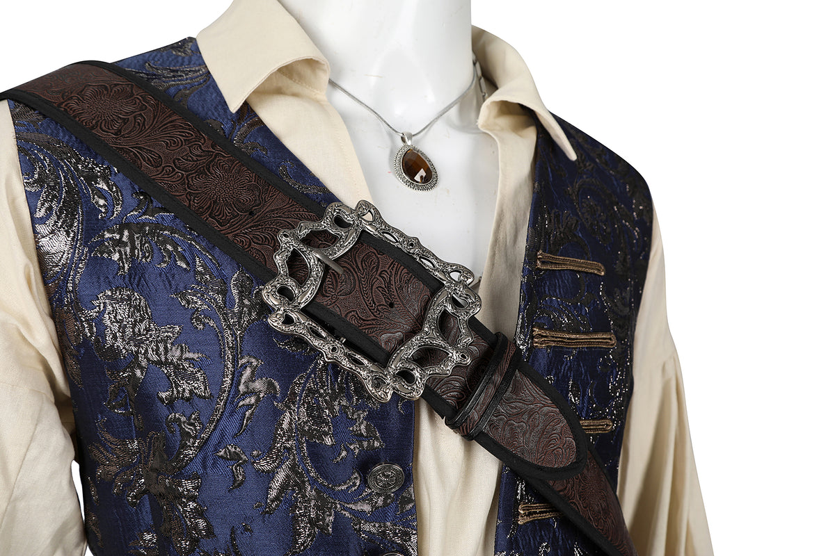 Pirates of the Caribbean Jack Sparrow Cosplay Costume | Pirate Outfit