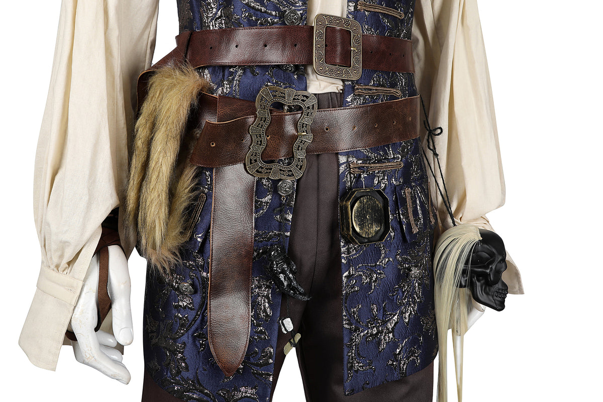 Pirates of the Caribbean Jack Sparrow Cosplay Costume | Pirate Outfit