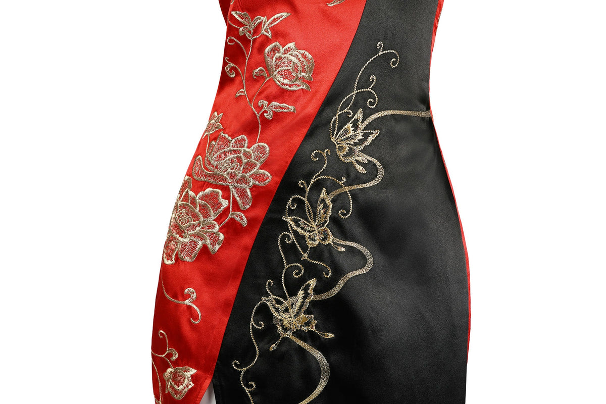 Resident Evil 4 Remake Ada Wong Cheongsam Cosplay Costume – Gaming Outfit – photo 10 of 15