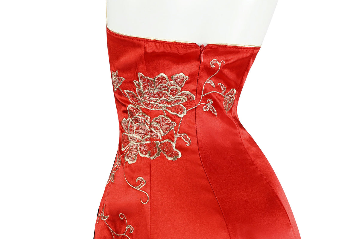 Resident Evil 4 Remake Ada Wong Cheongsam Cosplay Costume – Gaming Outfit – photo 12 of 15
