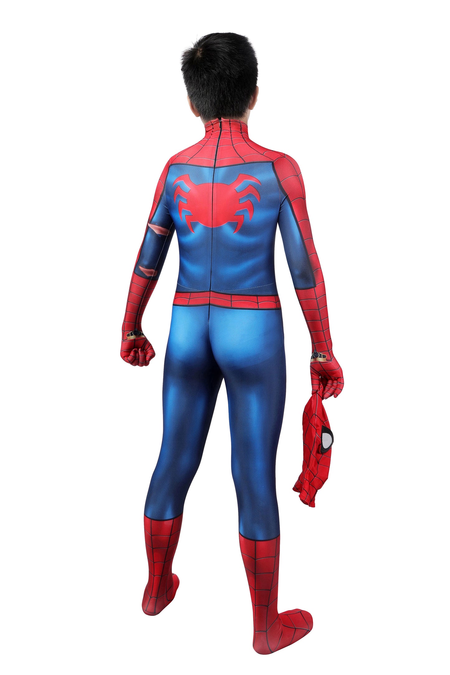 Spider-Man PS5 Classic Damaged Cosplay Kostüm für Kinder | Marvel Outfit