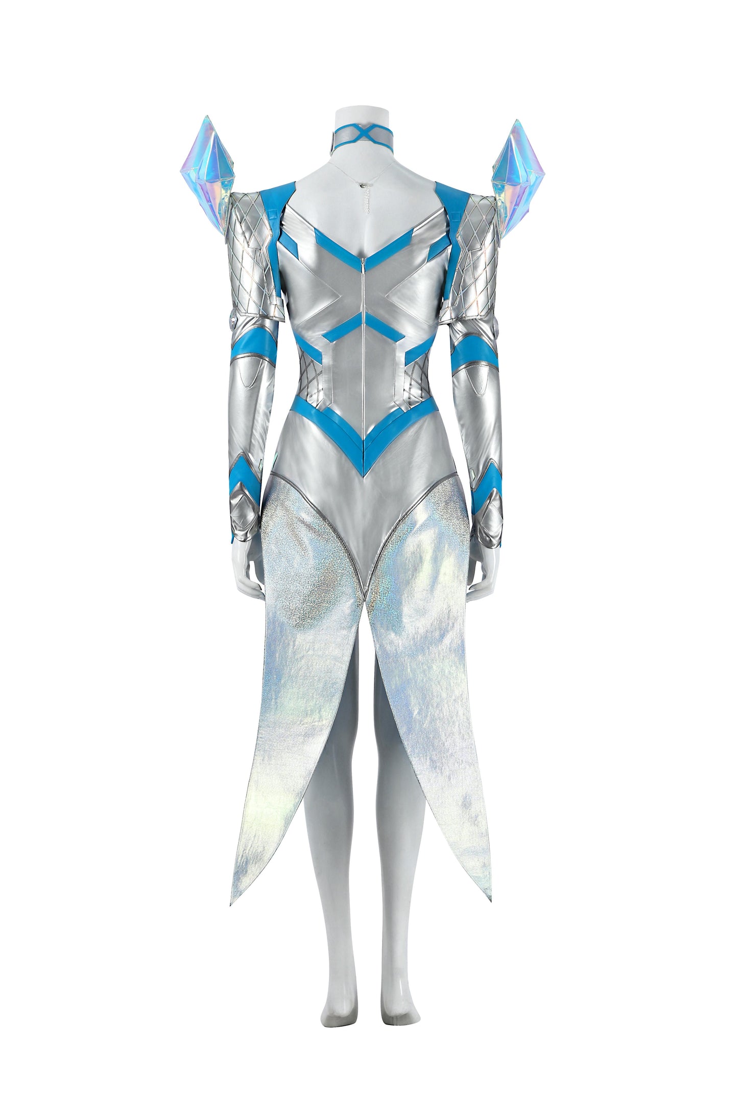 Costume de cosplay Emma Frost de la Reine Blanche Marvel Rivals | Tenue de jeu
