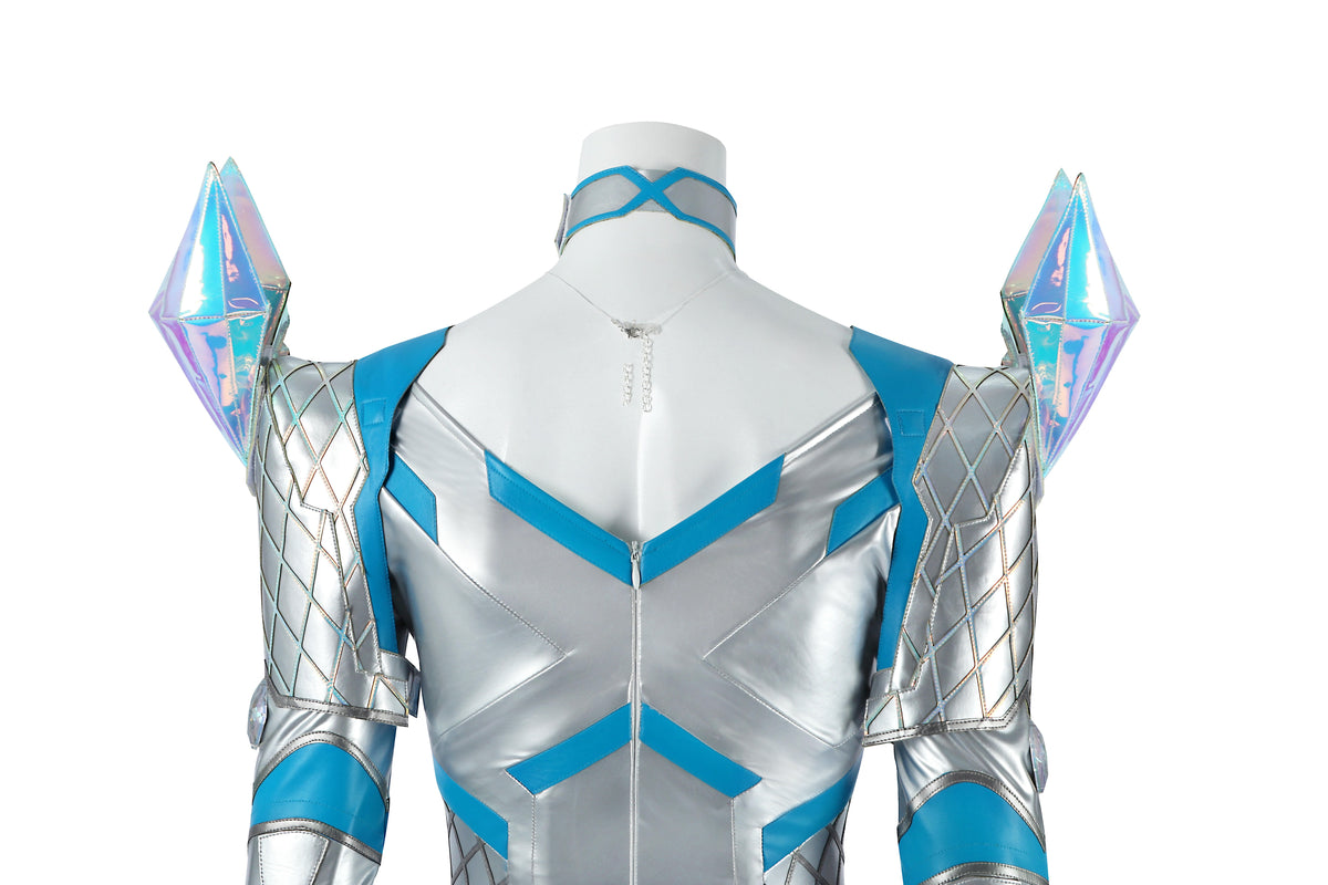Costume de cosplay Emma Frost de la Reine Blanche Marvel Rivals | Tenue de jeu