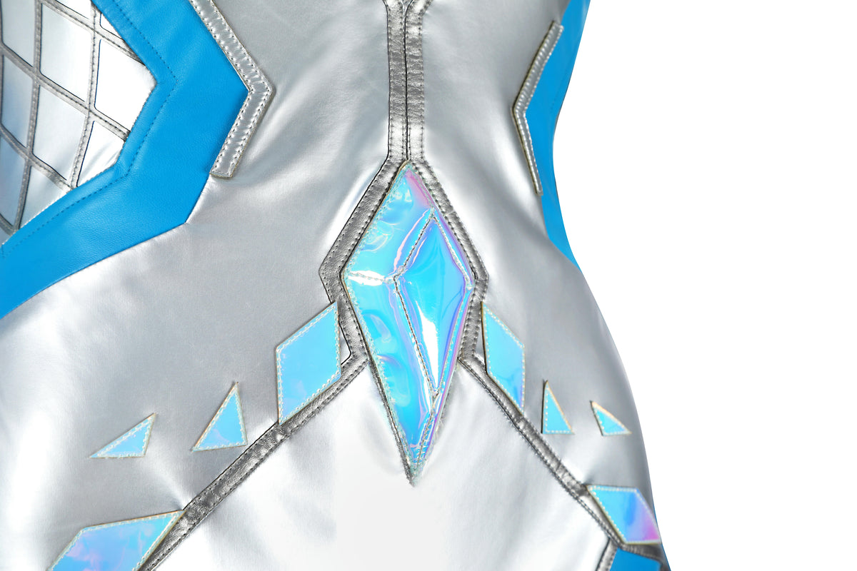 Costume de cosplay Emma Frost de la Reine Blanche Marvel Rivals | Tenue de jeu