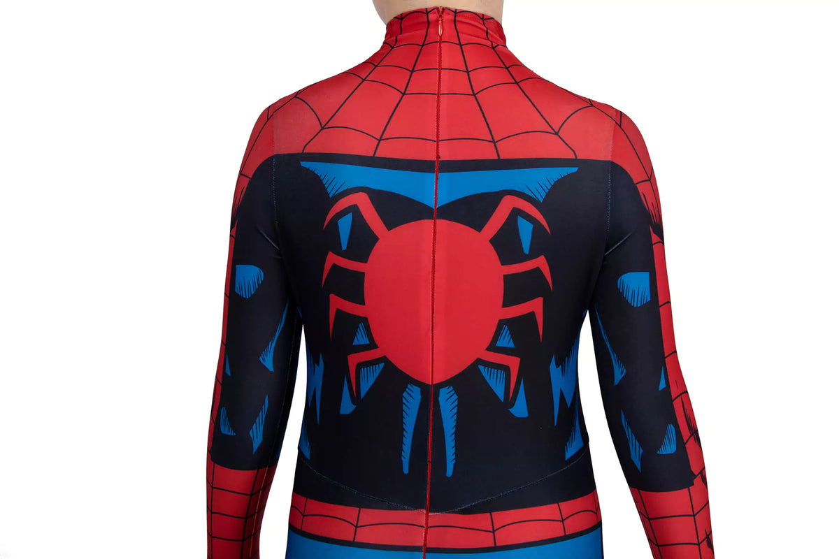 Spider-Man PS5 Vintage Comic Anzug Cosplay Kostüm für Kinder | Marvel Outfit