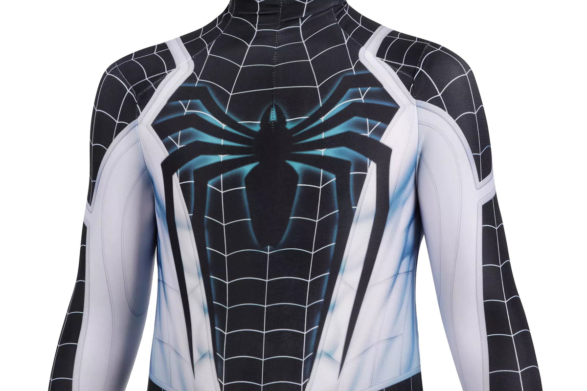 Kids Spider-Man PS5 Negative Suit Cosplay Costume | Marvel Outfit