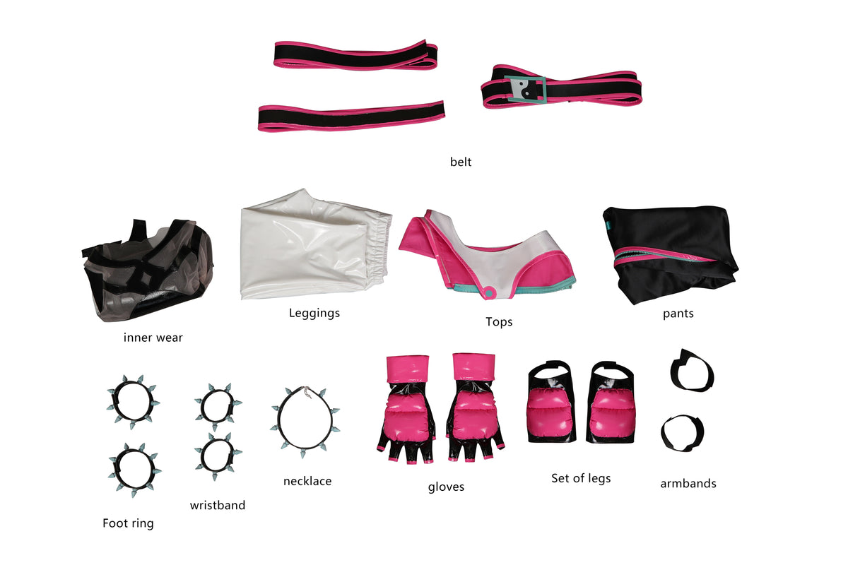 Street Fighter 6 Juri Cosplay Kostüm | Gaming-Outfit