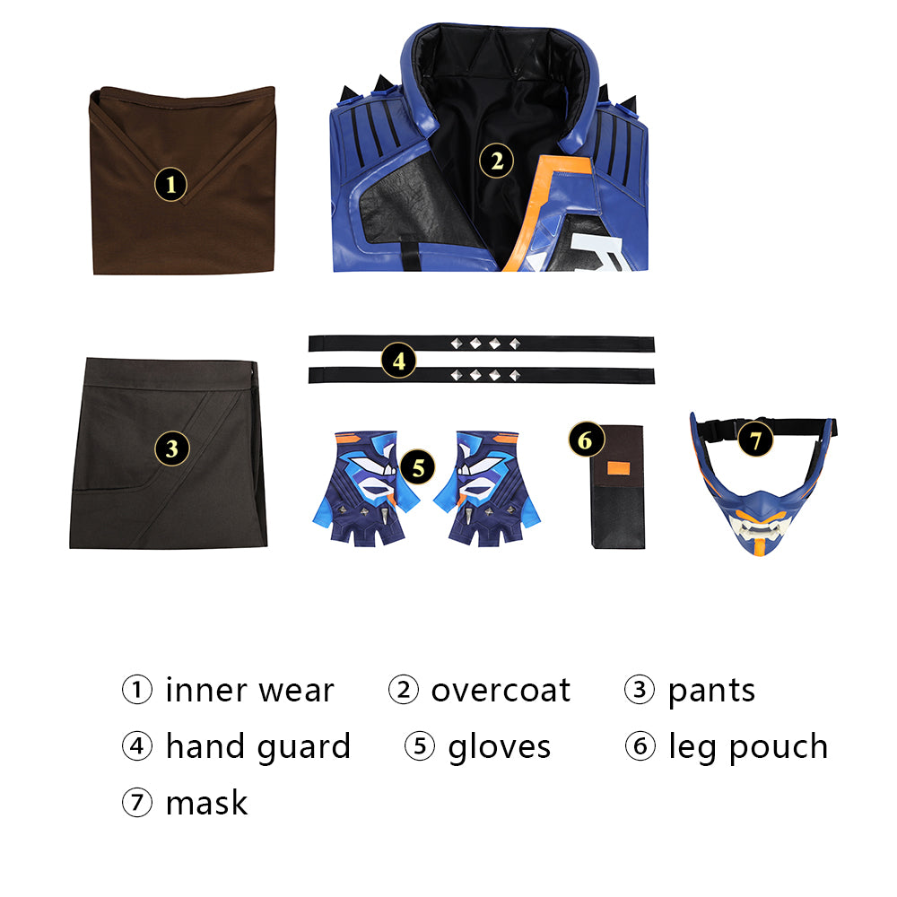 Valorant Agent Yoru Cosplay Costume – Gaming Outfit – photo 3 of 17