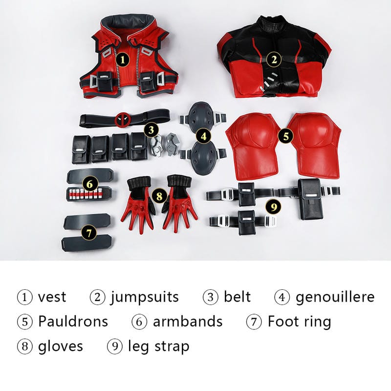 Marvel Rivals Deadpool Cosplay Costume | Game Outfit