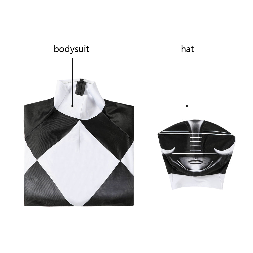 Power Rangers Black Ranger Zack Cosplay Kostüm | Superhelden-Outfit