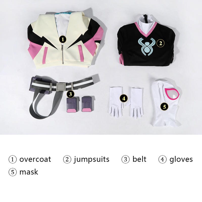 Spider-Man Gwen Stacy Cosplay Costume | Anime Outfit