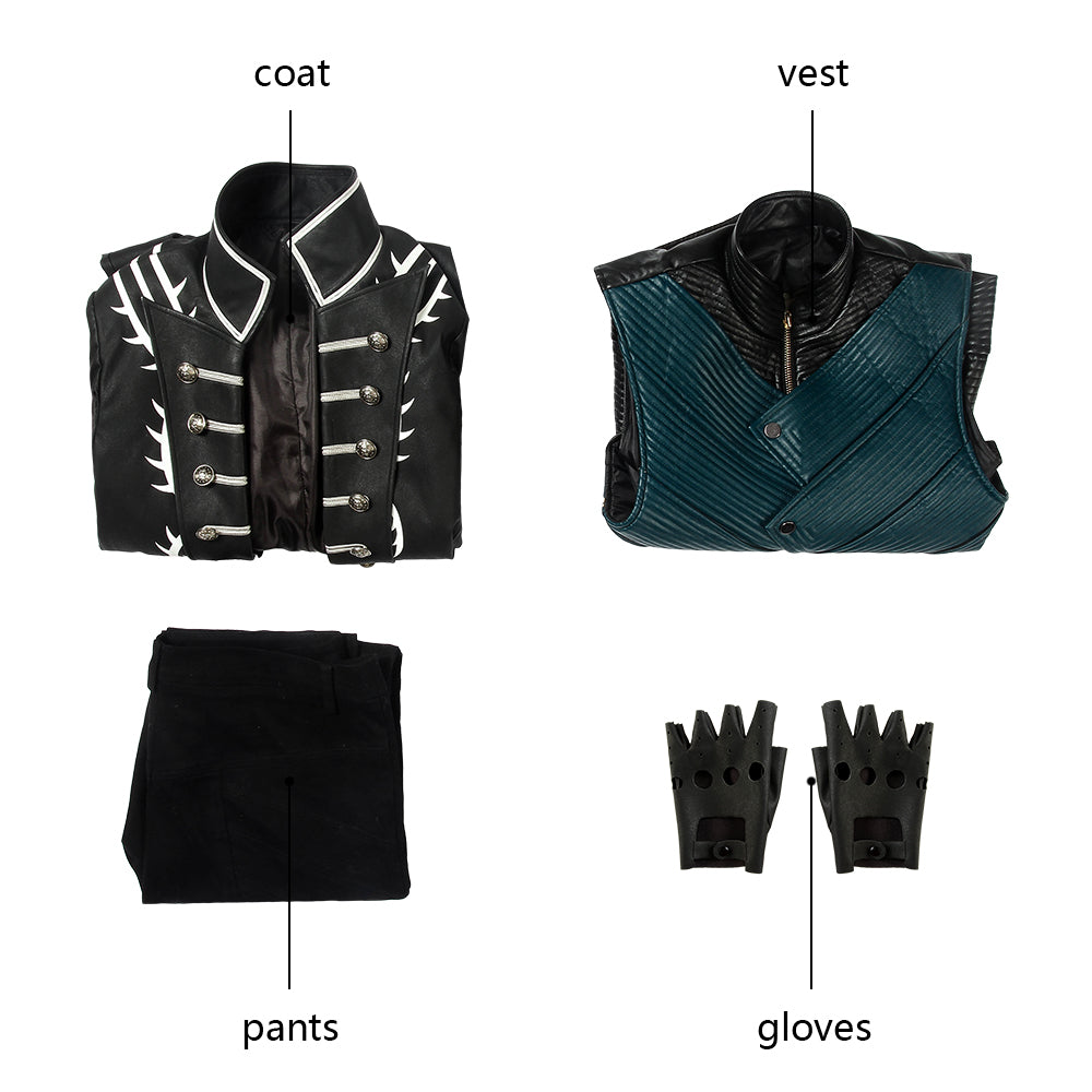 Devil May Cry Vergil Cosplay Kostüm | Gaming-Outfit