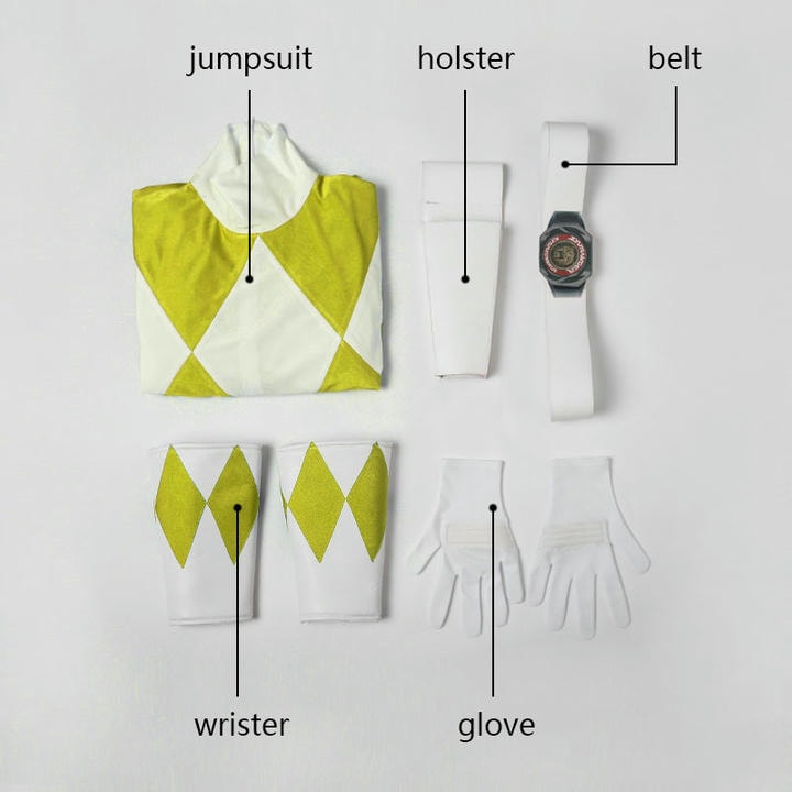 Costume de Ranger Jaune Zyuranger | Tenue de super-héros