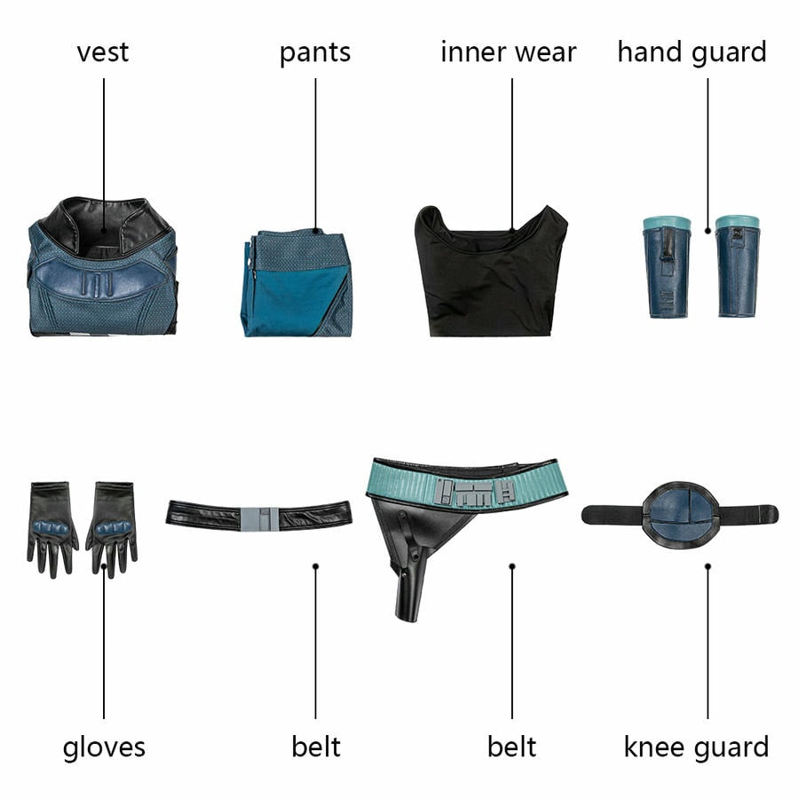 Star Wars The Mandalorian Cara Dune Cosplay-Kostüm | TV-Outfit