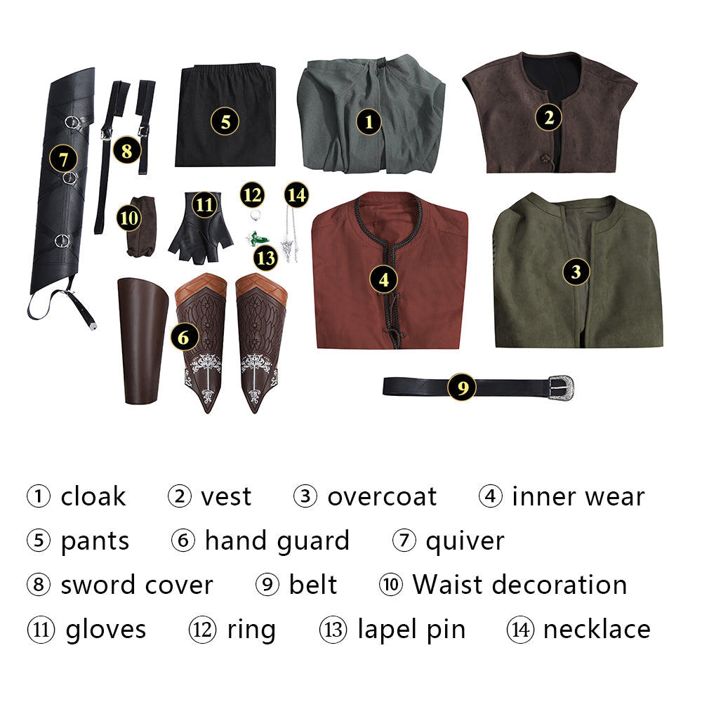 Lord of the Rings Aragorn Cosplay Costume – Fantasy Outfit – photo 3 of 25