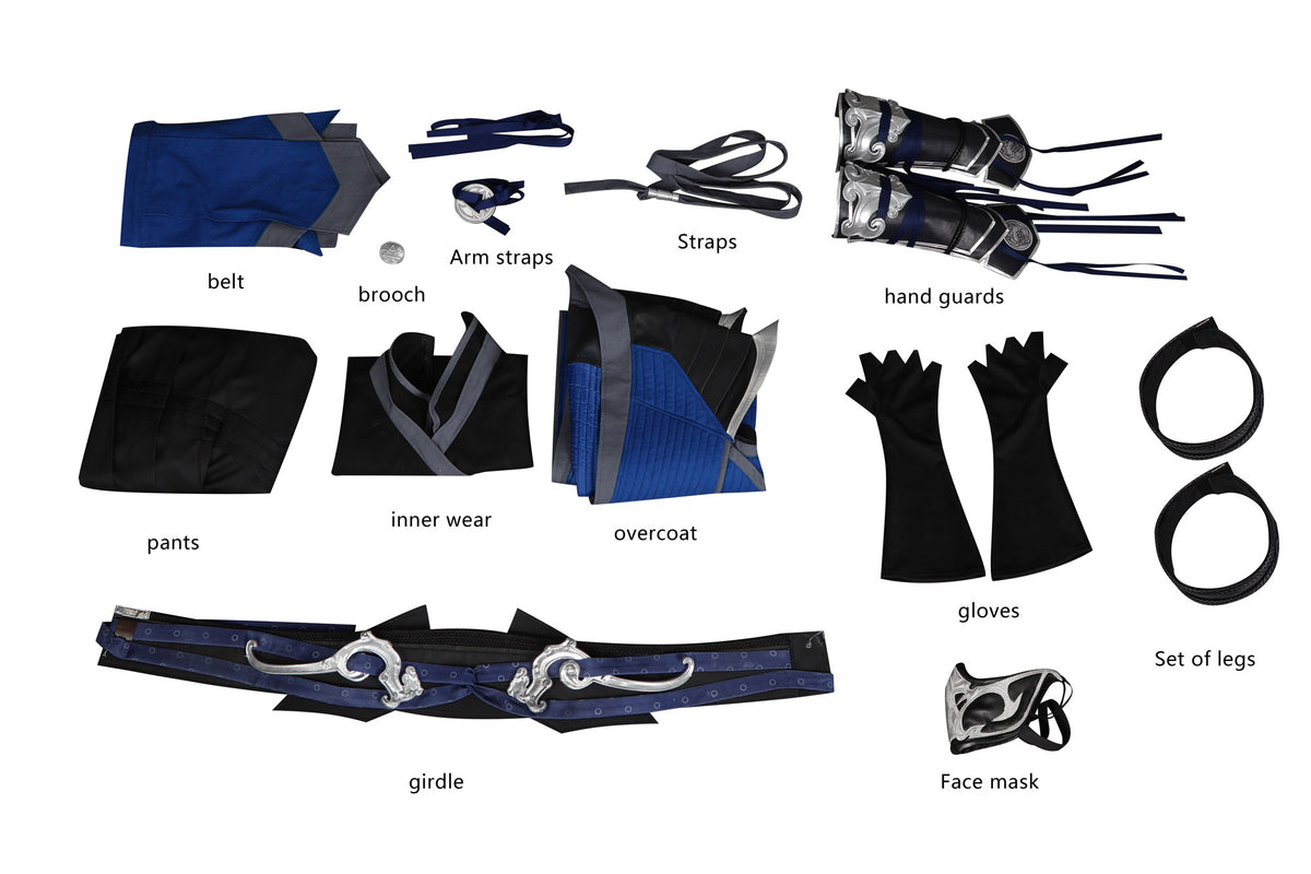 Mortal Kombat Sub-Zero Cosplay Costume | Gaming Outfit