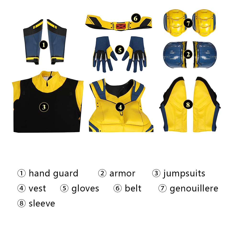Deadpool Wolverine Cosplay Costume | Marvel Outfit