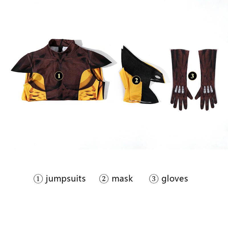 X-Men Brown Wolverine Cosplay Costume | Marvel Outfit