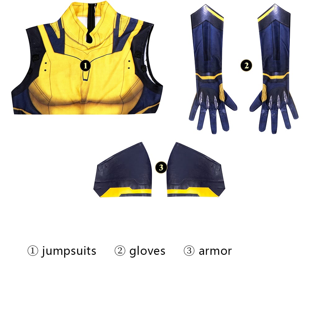 Deadpool 3 Ärmelloses Wolverine Cosplay Kostüm | Marvel Outfit