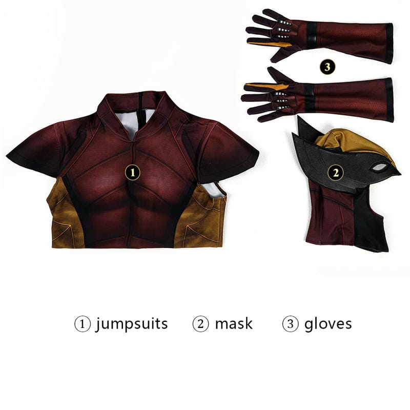 Deadpool & Wolverine Brown Suit Cosplay Costume | Movie Outfit