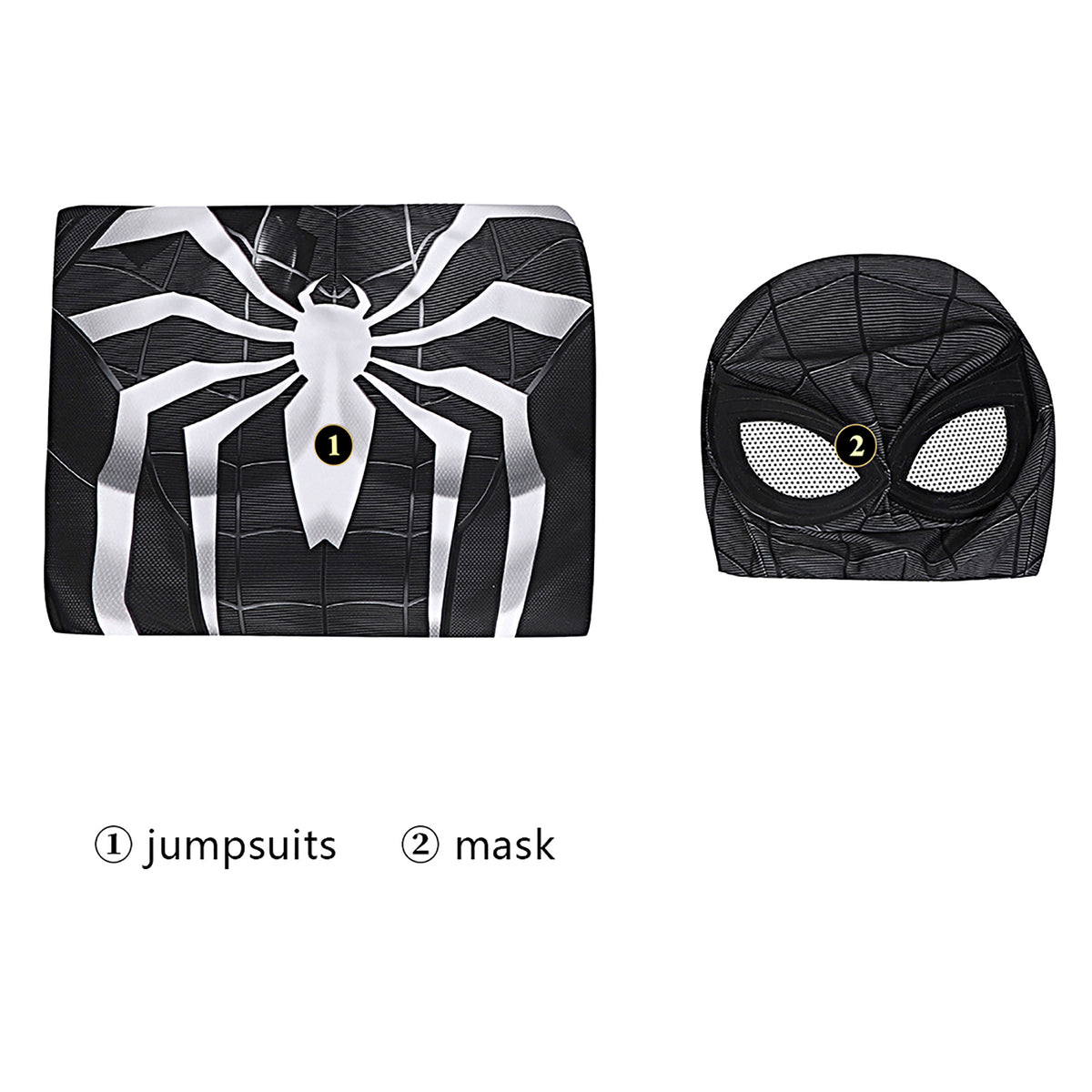 Spider-Man Symbiote Black Suit Cosplay Costume | On Sale