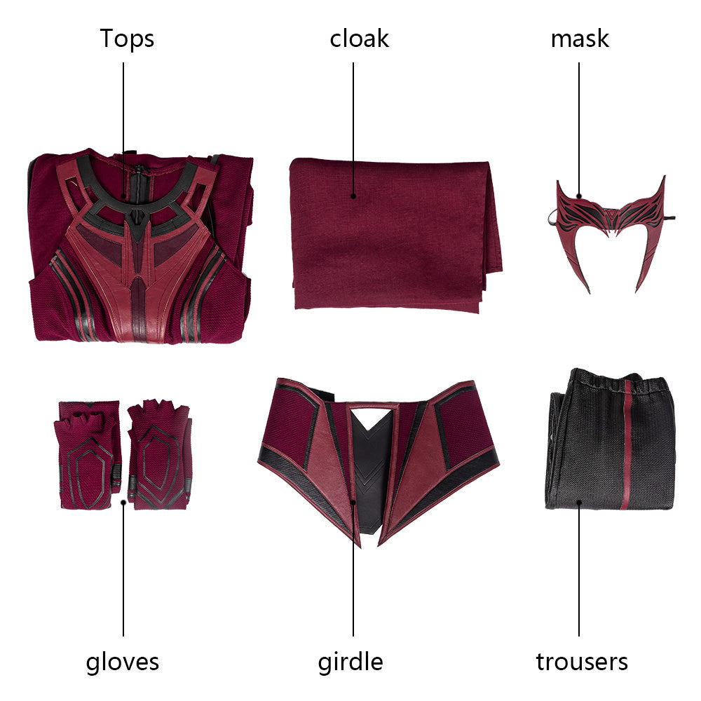 Wanda Maximoff Scarlet Witch Cosplay Costume | Marvel Outfit