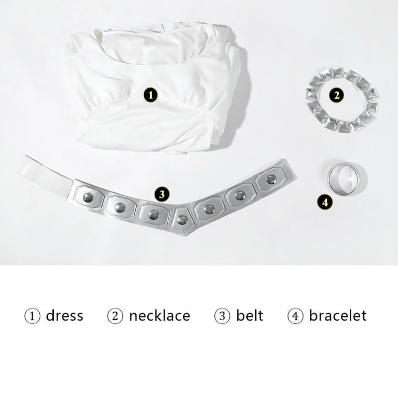 Star Wars Episode IV Princess Leia Ceremony Dress Cosplay Costume – Movie Outfit – photo 3 of 18