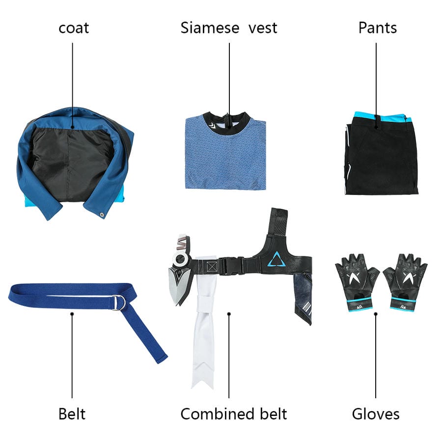 Valorant Agent Jett Cosplay Costume | Gaming Outfit
