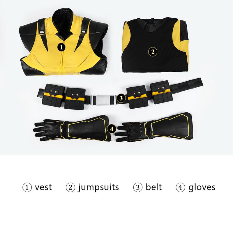 Marvel Wolverine Yellow Suit Cosplay Costume | Marvel Outfit