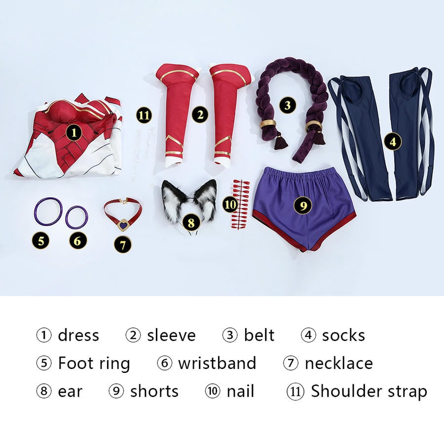 League of Legends 2XKO Ahri Cosplay Costume – Gaming Outfit – photo 3 of 29