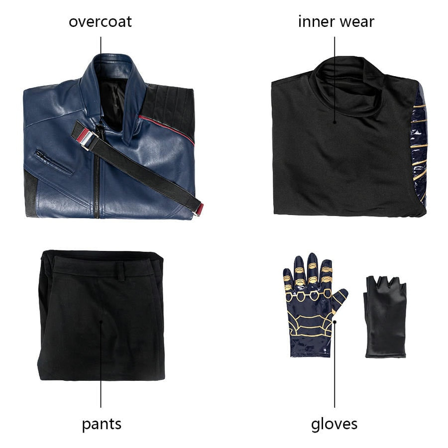 The Falcon and the Winter Soldier Bucky Barnes Cosplay Costume | Marvel Outfit