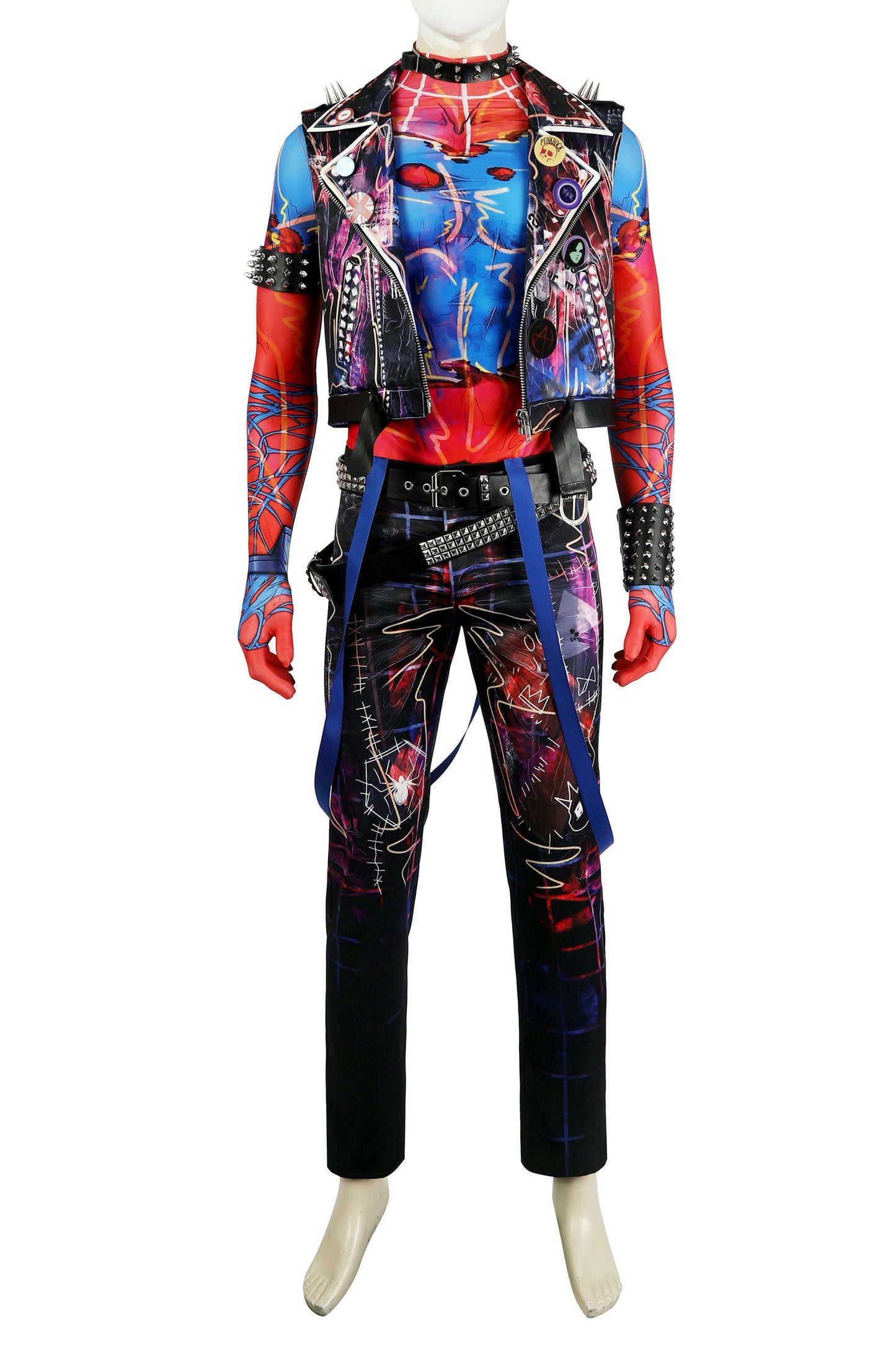 Spider-Man Spider-Punk Hobart Brown Cosplay Kostüm | Marvel Outfit