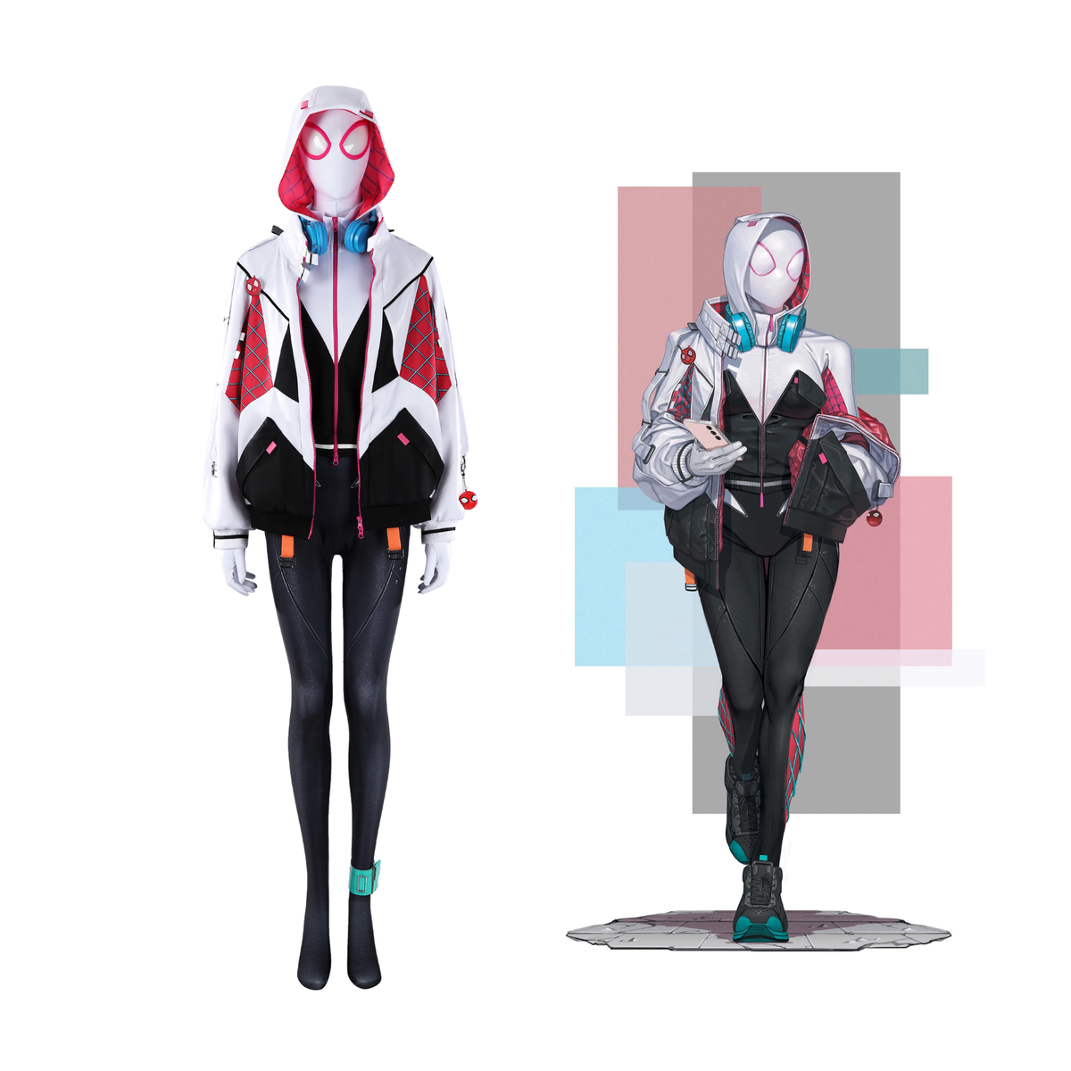 Spider-Gwen The Ghost-Spider 2025 Cosplay Costume | Marvel Outfit