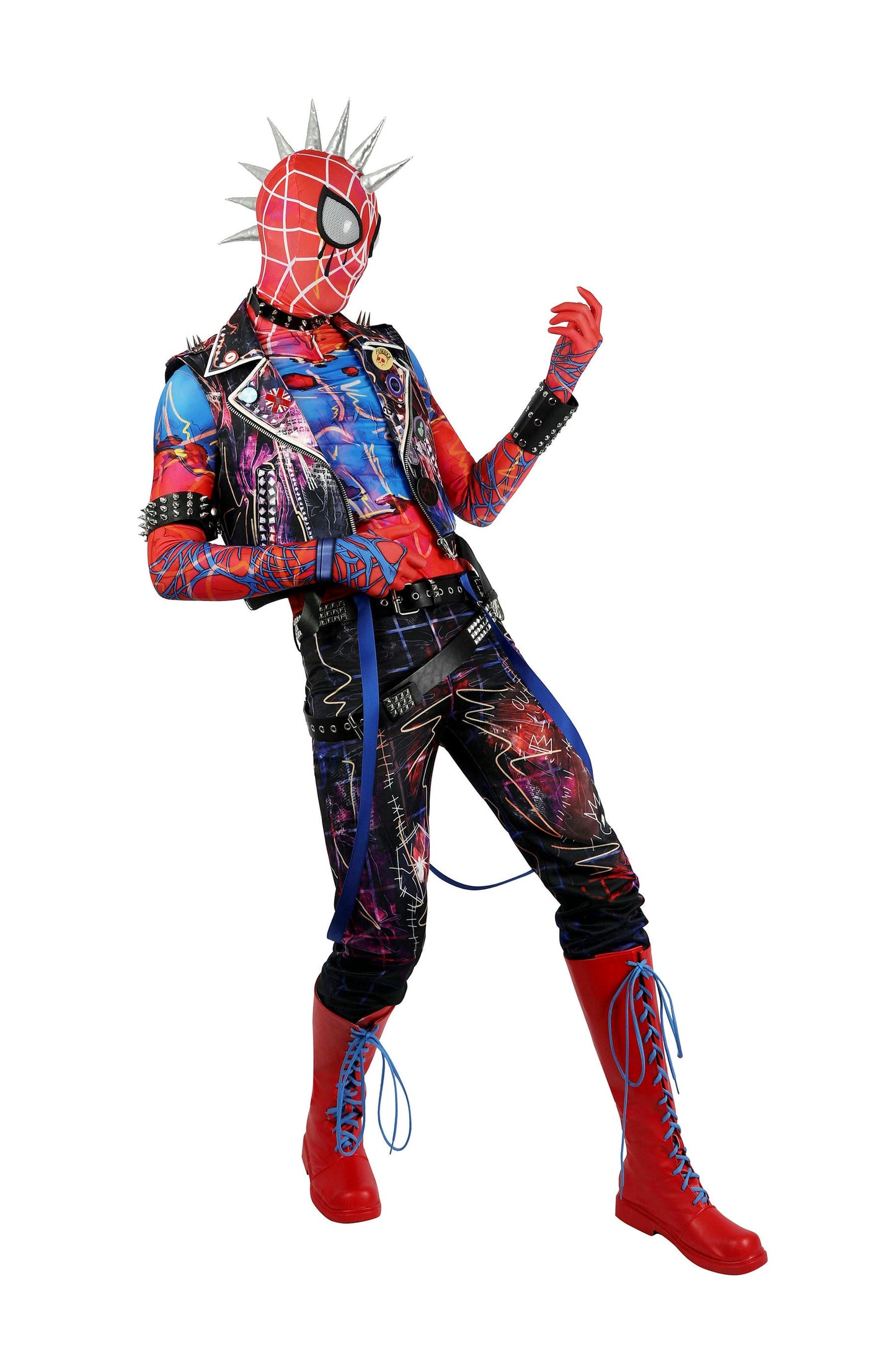 Spider-Man Spider-Punk Hobart Brown Cosplay Kostüm | Marvel Outfit