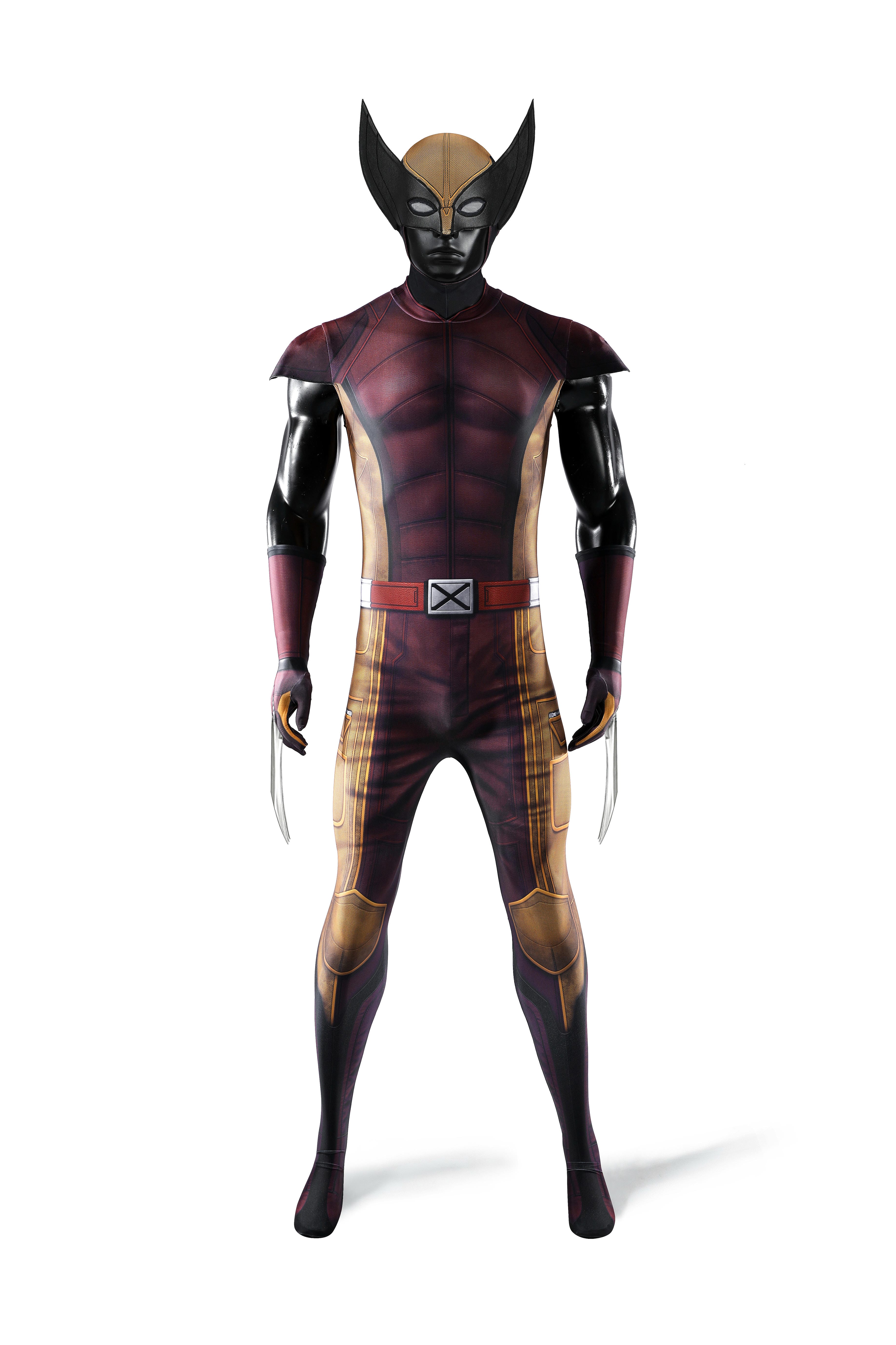 Deadpool & Wolverine Brown Suit Cosplay Costume | Movie Outfit
