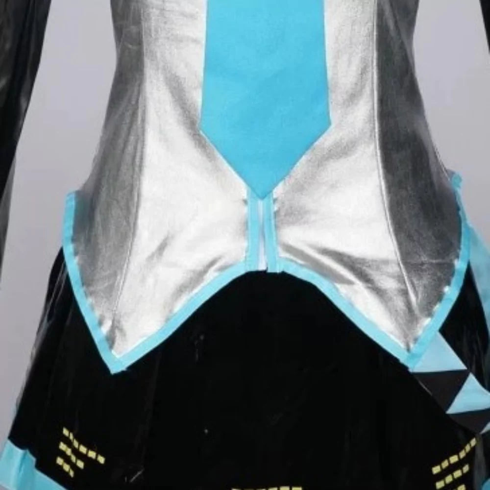 Hatsune Miku Vocaloid Female Silver Cosplay Costume | Anime Outfit