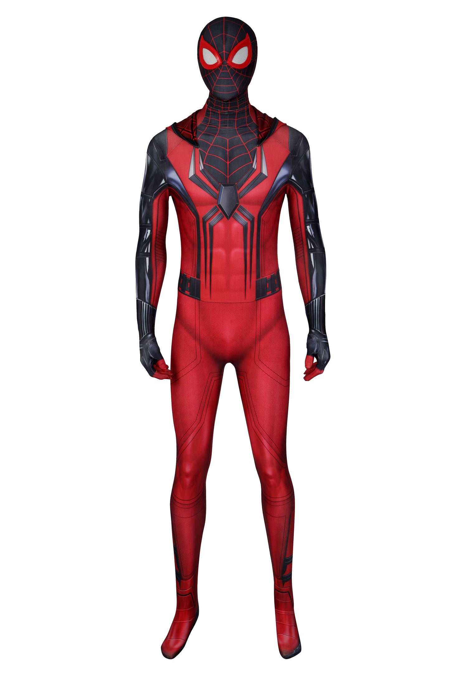 Spider-Man PS5 Crimson Cowl Suit Cosplay Kostüm | Marvel Outfit