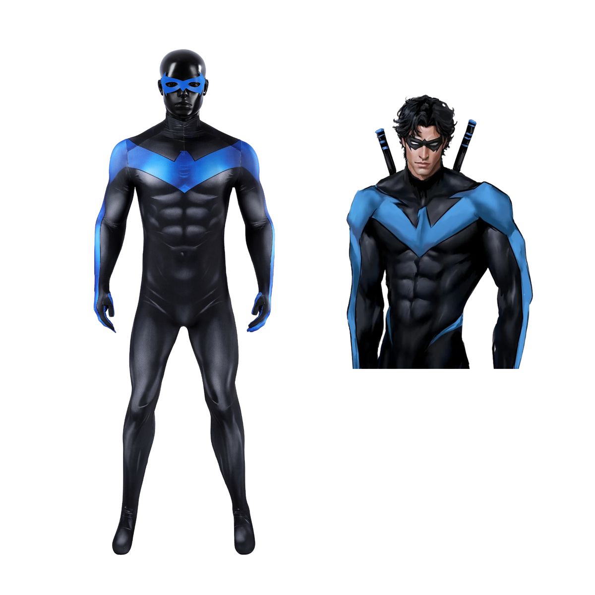 Dick Grayson Nightwing Cosplay Costume | DC Outfit