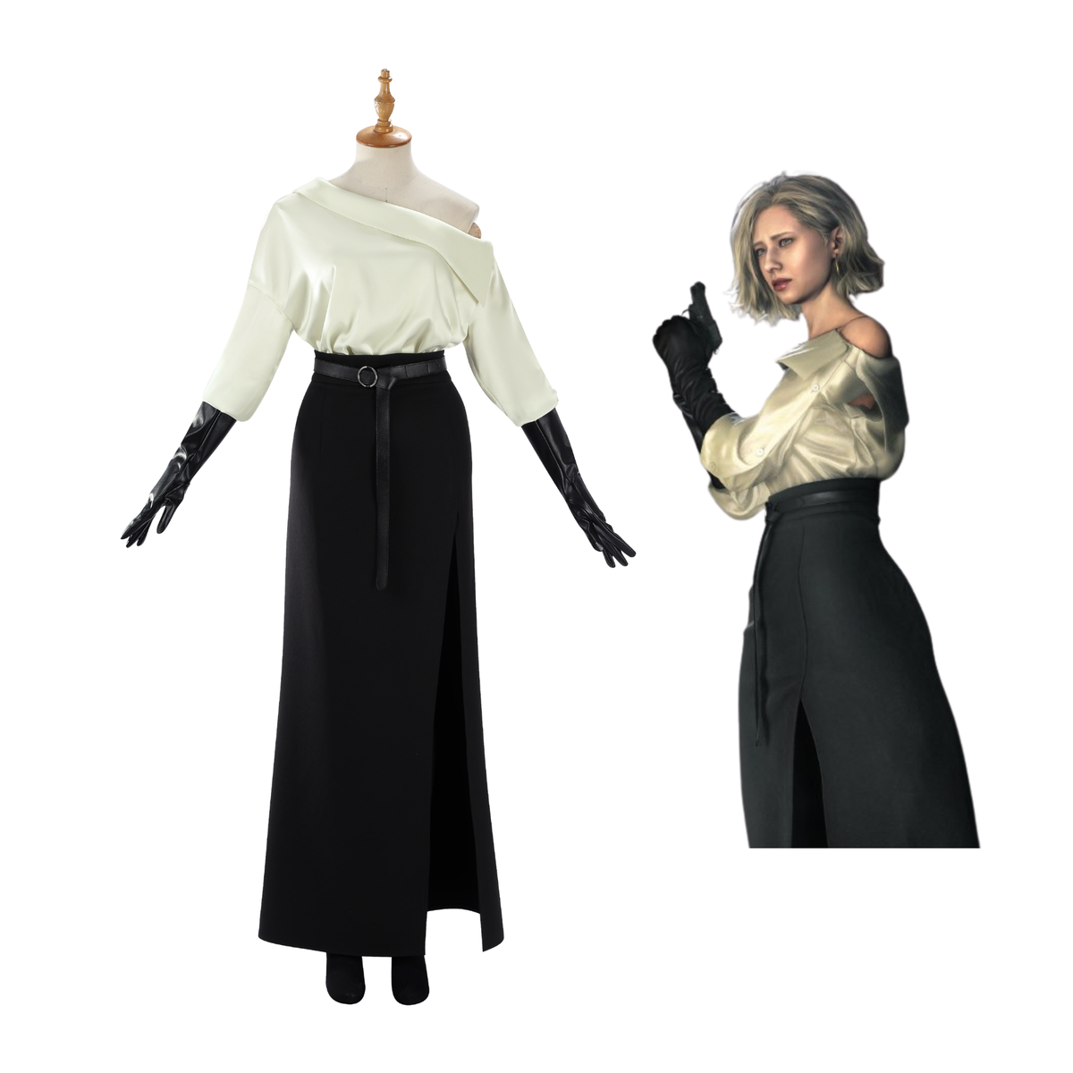 Resident Evil 9 Requiem Grace Black Dress Cosplay Costume – Game Outfit – Ace Cosplay