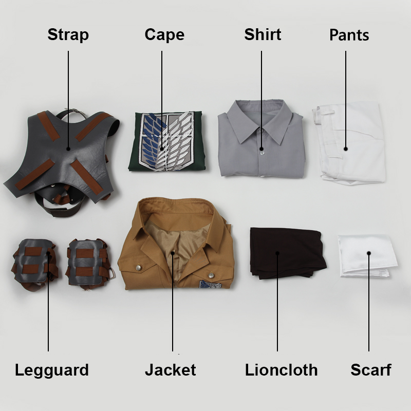 Attack on Titan Levi Ackerman Cosplay Costume – Anime Outfit – photo 3 of 25