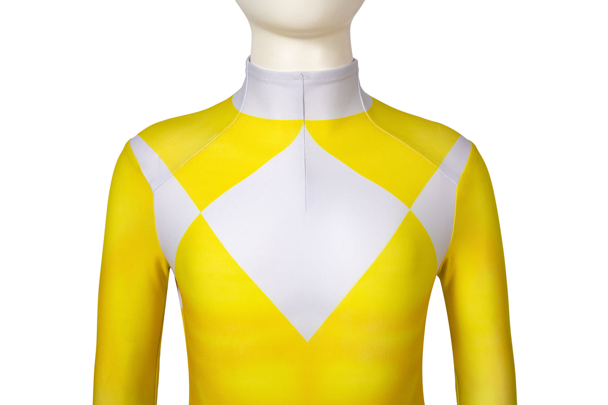 Power Rangers Kids Yellow Ranger Trini Kwan Cosplay Costume | Superhero Outfit