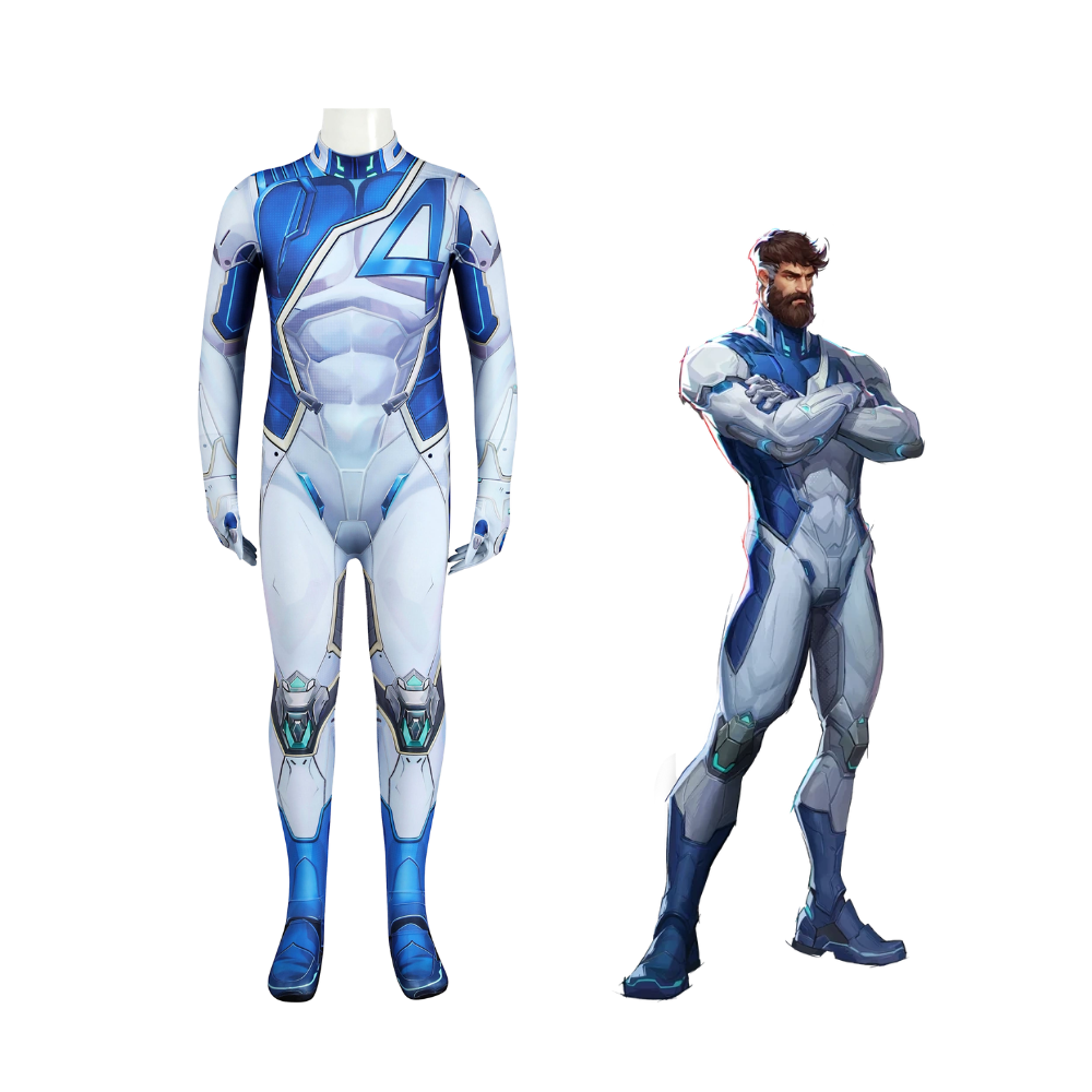 Kids Marvel Rivals Mister Fantastic Cosplay Costume | Game Outfit
