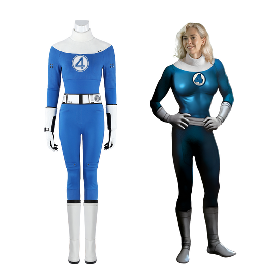 Costume de cosplay personnalisé de la Femme invisible des Quatre Fantastiques | Tenue Marvel