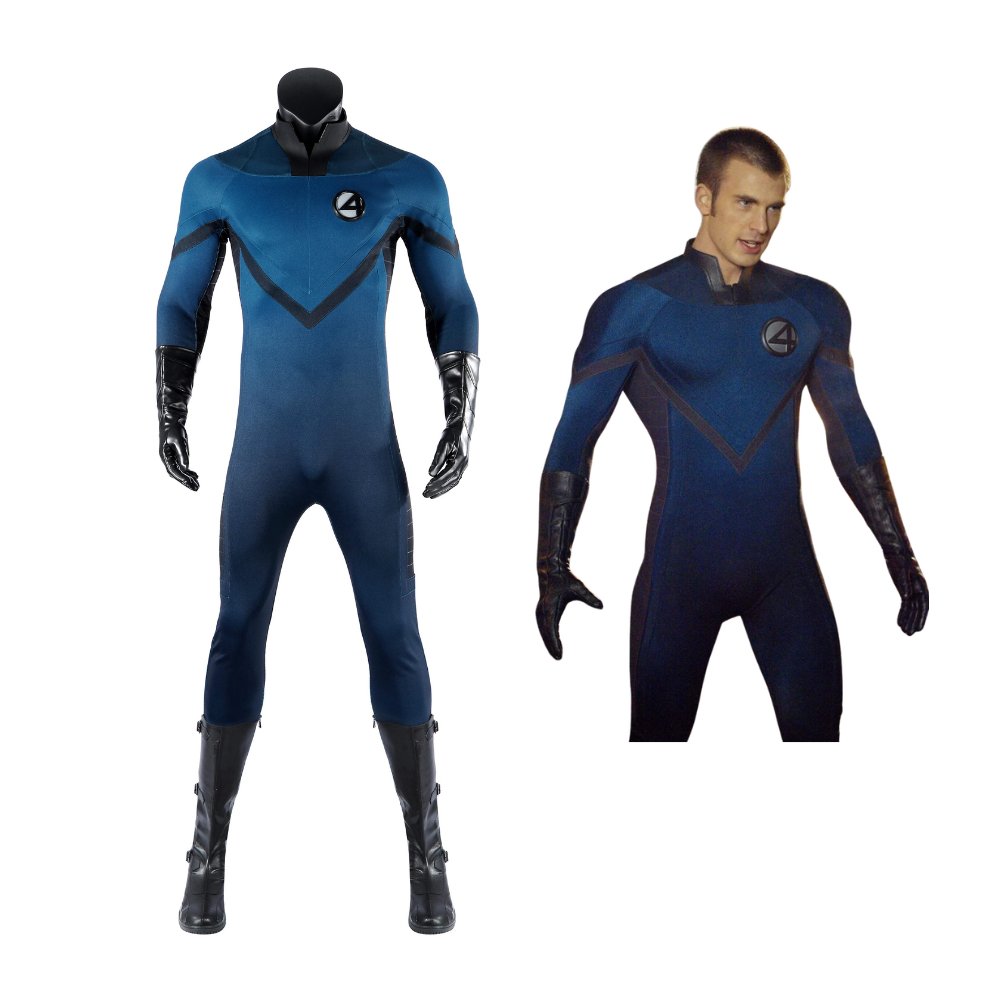 Fantastic Four 2005 Human Torch Cosplay Costume – Movie Outfit – Ace Cosplay