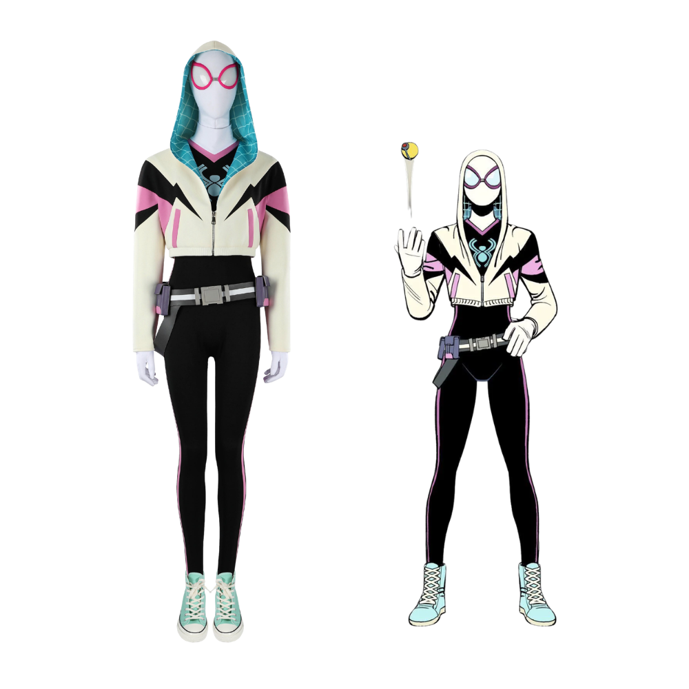 Spider-Man Gwen Stacy Cosplay Costume | Anime Outfit