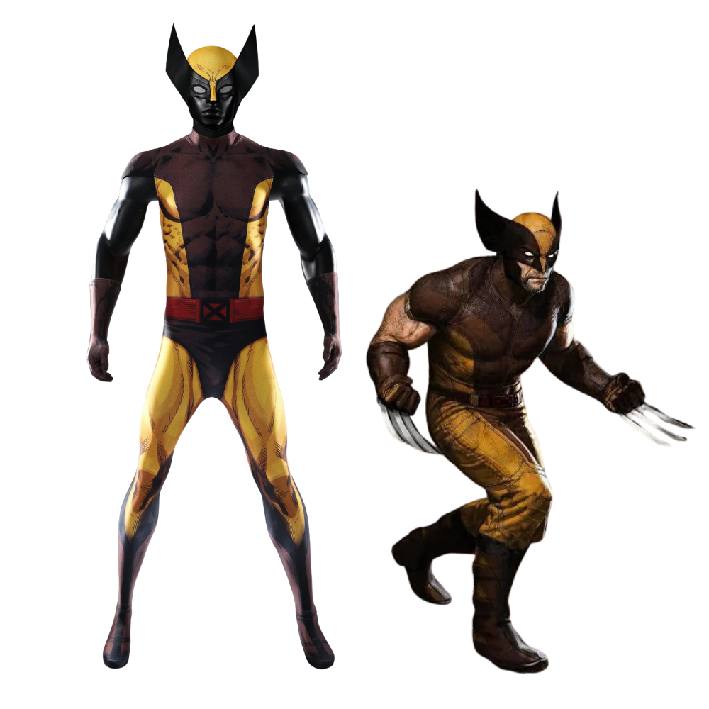 X-Men Brown Wolverine Cosplay Costume | Marvel Outfit