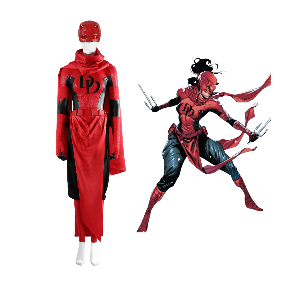 Daredevil Elektra Natchios Cosplay Costume | Marvel Outfit