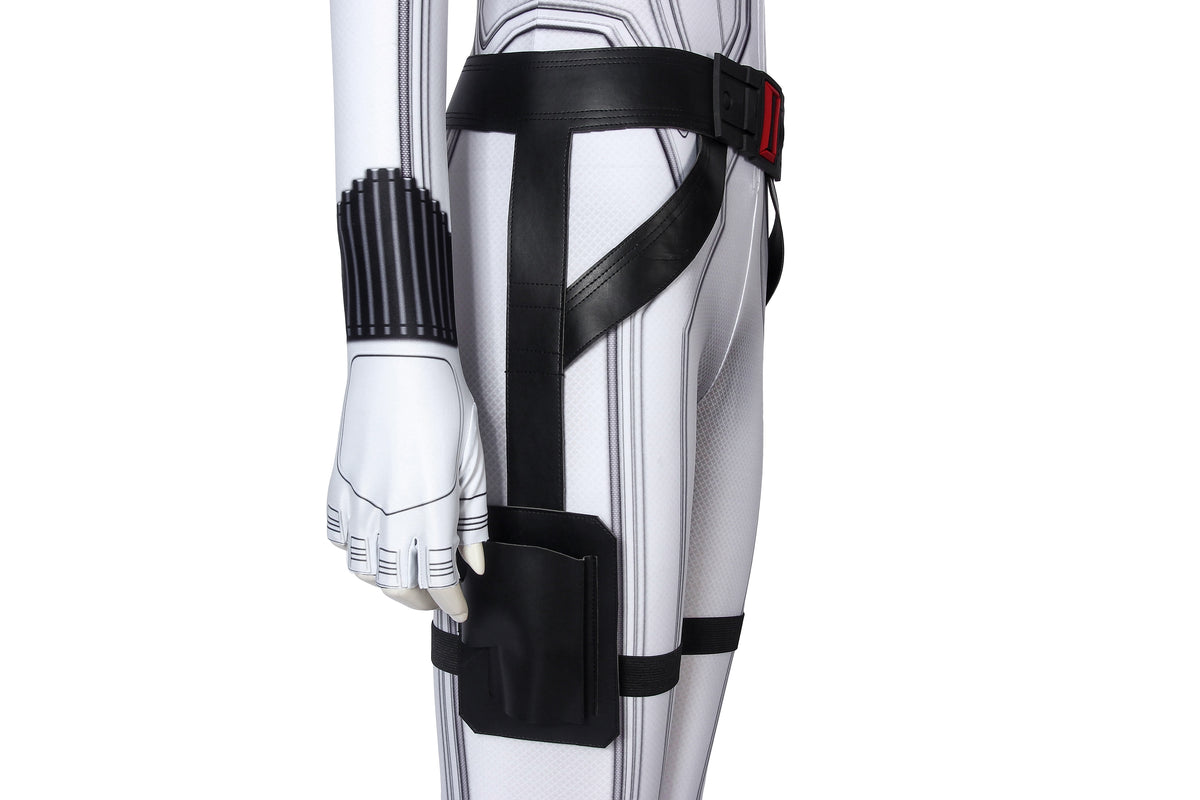 Black Widow White Suit Cosplay Costume | Marvel Outfit