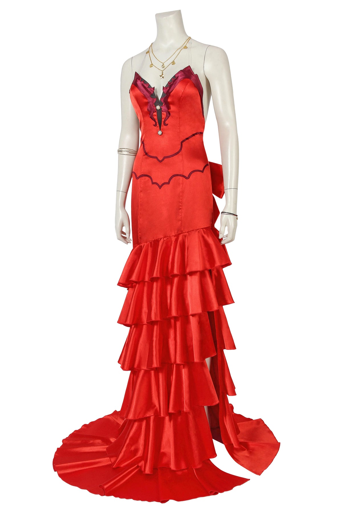 Final Fantasy VII Aerith Gainsborough Dress Cosplay Costume – Gaming Outfit – photo 5 of 18