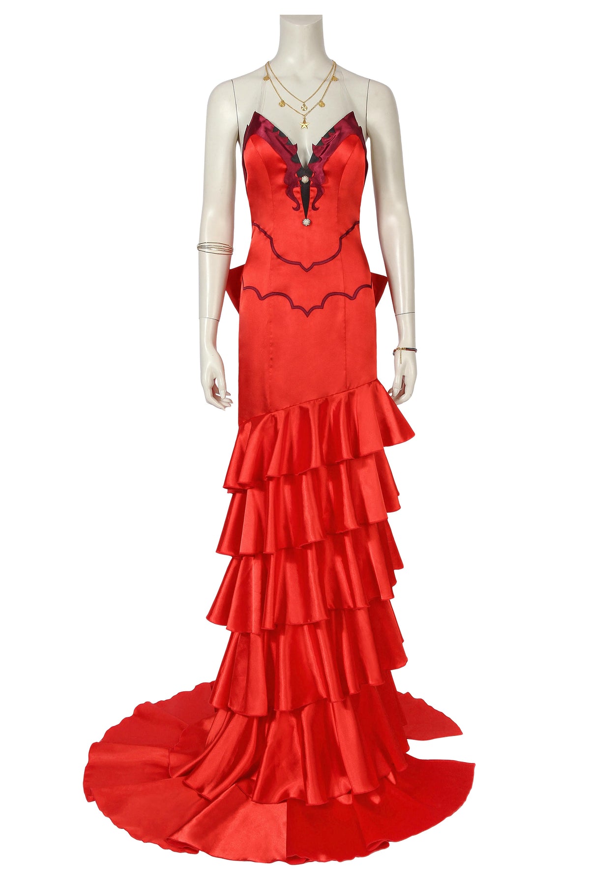 Final Fantasy VII Aerith Gainsborough Dress Cosplay Costume – Gaming Outfit – photo 2 of 18